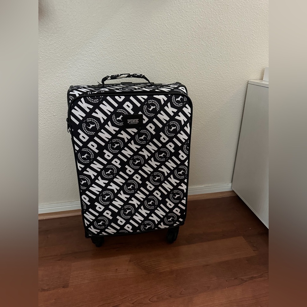 Victoria's Secret PINK Black and White Logo Bag